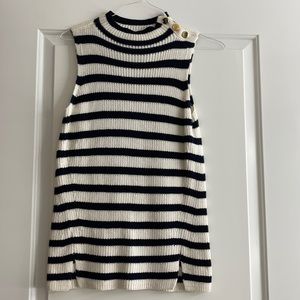 Loft Navy/White Sweater Tank
